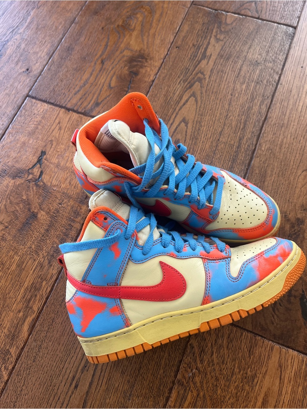 Nike High Dunk 1985 Orange Acid Wash